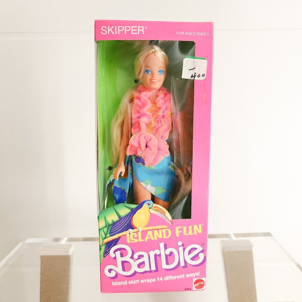 Vintage Barbie Island Fun Skipper New in Box 1987 #4064